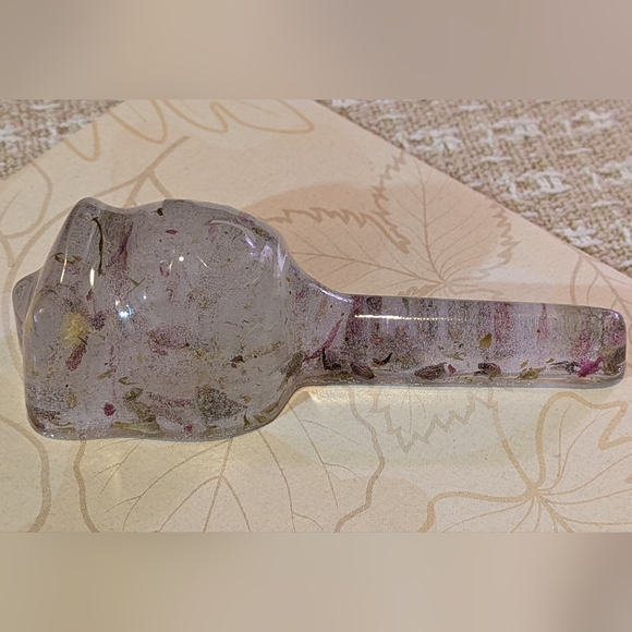 Clear Handmade Floral & Plant Resin Rose - Picture 2 of 5